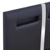 Estructura De Cama Con Led Cuero Sintético Negro 90x200 Cm