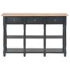 Mesa Consola De Mdf Negra 120x30x76 Cm