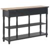 Mesa Consola De Mdf Negra 120x30x76 Cm