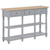 Mesa Consola De Mdf Gris 120x30x76 Cm