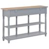 Mesa Consola De Mdf Gris 120x30x76 Cm