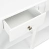 Mesa Consola De Mdf Blanca 120x30x76 Cm