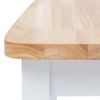 Sillas De Comedor 6 Uds Madera Maciza De Caucho Blanco Y Madera