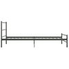 Estructura De Cama De Metal Gris 100x200 Cm