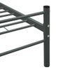 Estructura De Cama De Metal Gris 100x200 Cm