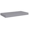 Estante Flotante De Pared Mdf Gris 50x23x3,8 Cm