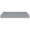 Estante Flotante De Pared Mdf Gris 50x23x3,8 Cm