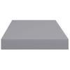 Estante Flotante De Pared Mdf Gris 50x23x3,8 Cm