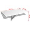 Mesa Plegable De Pared Blanco 100x60 Cm