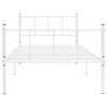 Estructura De Cama De Metal Blanco 90x200 Cm