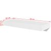 Estantes Flotantes De Pared 2 Uds Mdf Blanco Para Libros/dvd