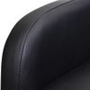 Sillón Plegable De Cuero Sintético Negro