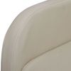 Sillón Plegable De Cuero Sintético Color Crema