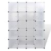 Armario Modular Con 14 Compartimentos Blanco 37x146x180,5 Cm