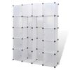 Armario Modular Con 14 Compartimentos Blanco 37x146x180,5 Cm