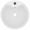 Lavabo Lujo Con Rebosadero Cerámica Blanco Mate 36x13 Cm