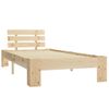 Estructura De Cama De Madera Maciza De Pino 100x200 Cm Marrón