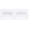 Lavabo Empotrado Doble Smc Blanco 1205x460x145 Mm