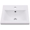 Lavabo Encastrado De Cerámica Blanco 42x39x18 Cm