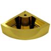 Lavabo Con Rebosadero 45x32x12,5 Cm Cerámica Dorado