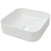 Lavabo Cuadrado De Cerámica Blanco 39x39x13,5 Cm