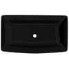 Lavabo De Cerámica Negro Rectangular