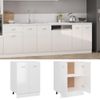 Armario Inferior Cocina Contrachapada Blanco 60x46x81,5 Cm