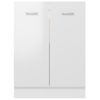 Armario Inferior Cocina Contrachapada Blanco 60x46x81,5 Cm