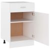 Armario Inferior Cajón Cocina Madera Ingeniería 50x46x81,5cm Blanco