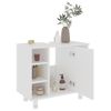 Armario De Baño Madera Contrachapada Blanco 60x32x53,5 Cm