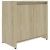 Armario De Baño Madera Contrachapada Color Roble 60x33x61 Cm Marrón