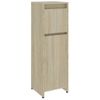 Armario De Baño Madera Contrachapada Color Roble 30x30x95 Cm Marrón