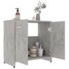 Armario De Baño Madera Contrachapada Gris Hormigón 60x33x61 Cm