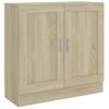 Armario Libros Madera Contrachapada Color Roble 82,5x30,5x80 Cm Marrón