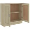 Armario Libros Madera Contrachapada Color Roble 82,5x30,5x80 Cm Marrón