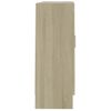 Armario Libros Madera Contrachapada Color Roble 82,5x30,5x80 Cm Marrón