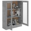 Vitrina De Madera Contrachapada Gris Hormigón 82,5x30,5x115 Cm