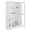 Vitrina De Madera Contrachapada Blanco 82,5x30,5x150 Cm