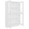 Vitrina De Madera Contrachapada Blanco 82,5x30,5x150 Cm