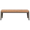 Mesa De Centro De Jardín Madera Maciza De Acacia 110x55x36 Cm Marrón