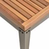 Mesa De Centro De Jardín Madera Maciza De Acacia 110x55x36 Cm Marrón