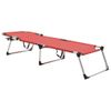 Tumbona Plegable Alta Para Mayores Aluminio Rojo