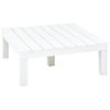 Mesa De Jardín De Plástico Blanco 78x78x31 Cm