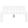 Mesa De Jardín De Plástico Blanco 78x78x31 Cm