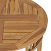 Mesa De Comedor De Madera Maciza De Teca Ø 80 Cm Marrón