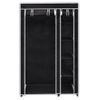 Armario Plegable 110x45x175 Cm Negro