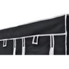 Armario Plegable 110x45x175 Cm Negro