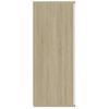 Aparador Madera Contrachapada Blanco Roble Sonoma 105x30x75 Cm