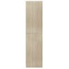 Armario De Madera Contrachapada Roble Sonoma 100x50x200 Cm Marrón