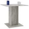 Mesa De Comedor Madera Contrachapada Gris Hormigón 80x80x75 Cm